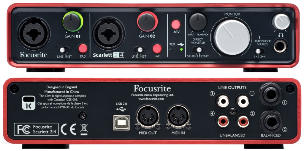 focusrite scheda audio mod. scarlett 2i4 usb midi Raffaele Inghilterra